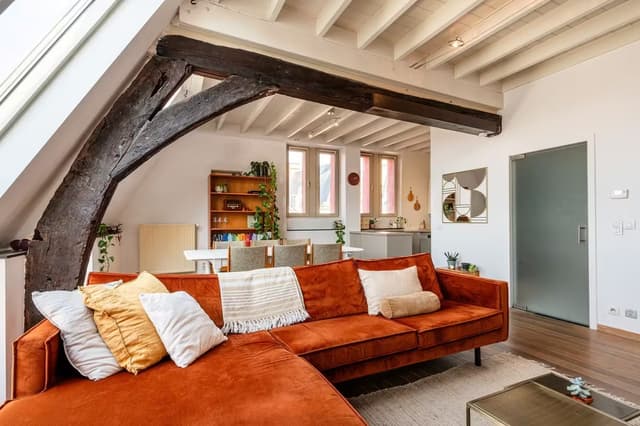 Lichtrijk duplexappartement in hartje Gent met uitzicht op het Belfort