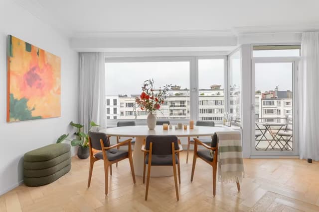 Bemeubeld design penthouse te huur Antwerpen