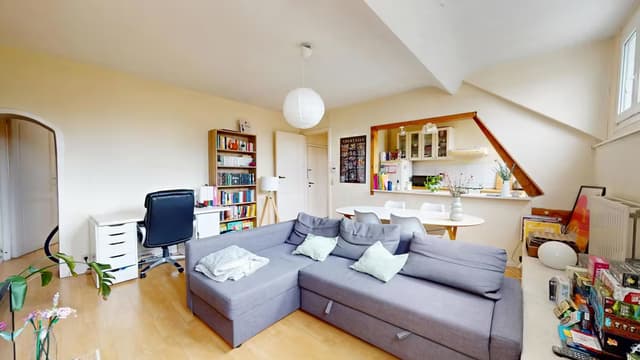 Mooi 1-slaapkamerappartement in Schaarbeek