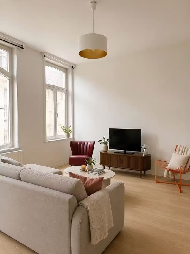Instapklaar éénslaapkamerappartement met veel lichtinval